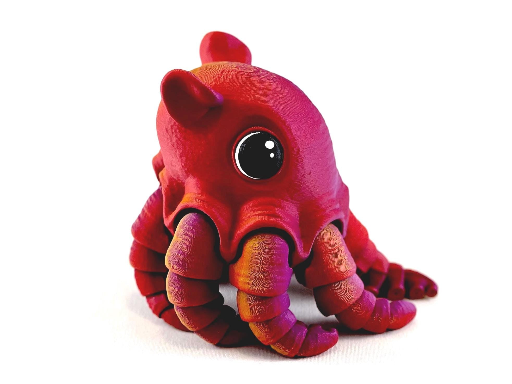 Articulated Dumbo Octopus: Eco-Friendly Fidget Toy and Octopus present