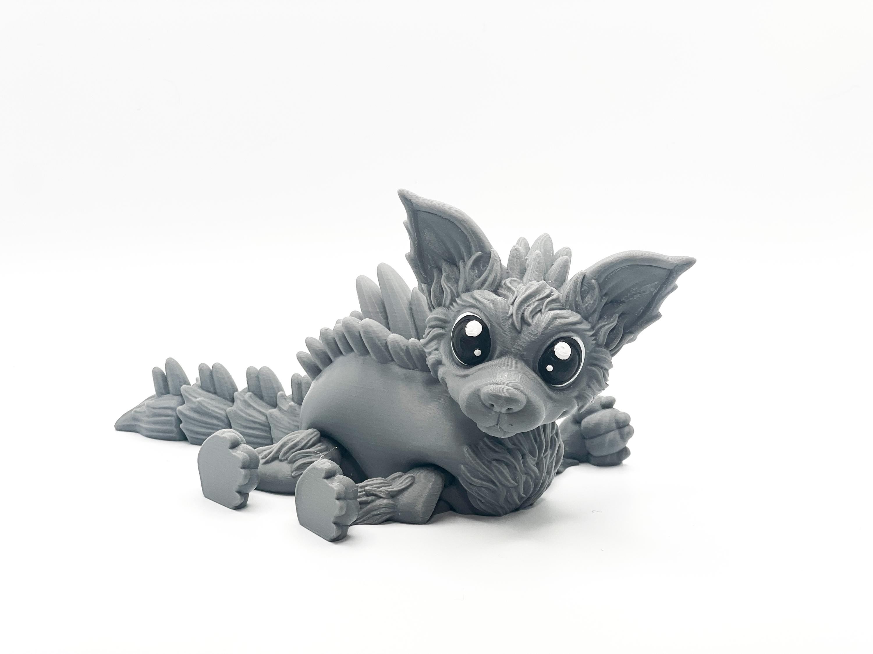 3D Printed Articulated Chupacabra Fidget Toy: Custom Cryptid Decor