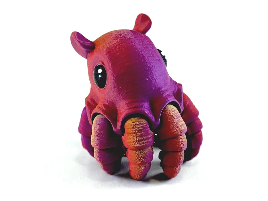 Articulated Dumbo Octopus: Eco-Friendly Fidget Toy and Octopus present